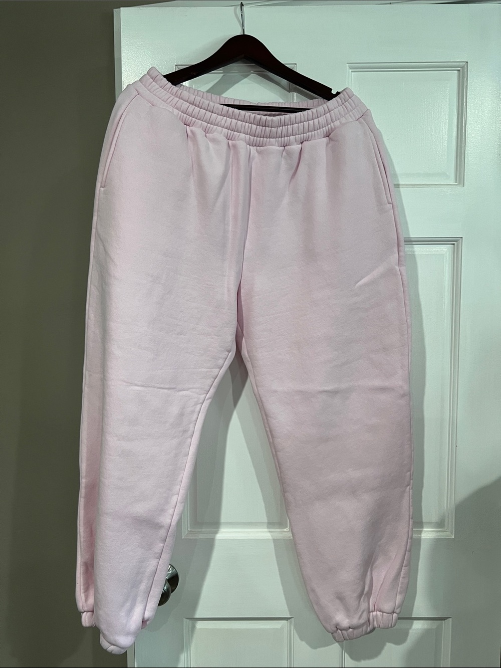 Comfrt Pink Fleece Jogger Pants